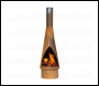 Sealey DG110 Dellonda Outdoor/Garden/Patio Conical Chiminea, Fireplace, Fire Pit, Heater, H127cm - Corten Steel