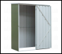 Sealey DG113 Dellonda Galvanized Steel Storage Shed with Pent Style Roof 150 x 80 x 190cm - Green