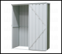 Sealey DG113 Dellonda Galvanized Steel Storage Shed with Pent Style Roof 150 x 80 x 190cm - Green