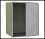 Sealey DG114 Dellonda Galvanized Steel Storage Shed with Pent Style Roof 151 x 151 x 200cm - Green