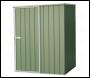 Sealey DG114 Dellonda Galvanized Steel Storage Shed with Pent Style Roof 151 x 151 x 200cm - Green