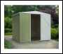 Sealey DG115 Dellonda Galvanized Steel Storage Shed with Apex Style Roof 230 x 230 x 220cm - Green
