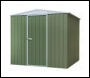 Sealey DG115 Dellonda Galvanized Steel Storage Shed with Apex Style Roof 230 x 230 x 220cm - Green
