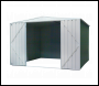 Sealey DG116 Dellonda Galvanized Steel Storage Shed with Apex Style Roof 300 x 300 x 220cm - Green