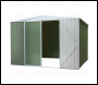 Sealey DG116 Dellonda Galvanized Steel Storage Shed with Apex Style Roof 300 x 300 x 220cm - Green