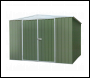 Sealey DG116 Dellonda Galvanized Steel Storage Shed with Apex Style Roof 300 x 300 x 220cm - Green