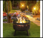 Sealey DG117 Dellonda Deluxe Fire Pit Fireplace Outdoor Patio Heater, Cooking Grill & Poker 61cm