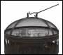 Sealey DG117 Dellonda Deluxe Fire Pit Fireplace Outdoor Patio Heater, Cooking Grill & Poker 61cm