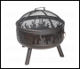 Sealey DG117 Dellonda Deluxe Fire Pit Fireplace Outdoor Patio Heater, Cooking Grill & Poker 61cm