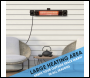 Sealey DG125 Dellonda Infrared Outdoor 2000W Patio Heater with Speakers, Black