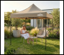 Sealey DG126 Dellonda Premium 2x2m Pop-Up Gazebo, Heavy Duty, PVC Coated, Water-Resistant Fabric, Supplied with Carry Bag, Rope, Stakes & Weight Bags - Beige Canopy