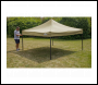 Sealey DG126 Dellonda Premium 2x2m Pop-Up Gazebo, Heavy Duty, PVC Coated, Water-Resistant Fabric, Supplied with Carry Bag, Rope, Stakes & Weight Bags - Beige Canopy