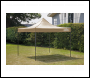 Sealey DG126 Dellonda Premium 2x2m Pop-Up Gazebo, Heavy Duty, PVC Coated, Water-Resistant Fabric, Supplied with Carry Bag, Rope, Stakes & Weight Bags - Beige Canopy