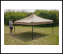 Sealey DG130 Dellonda Premium 3 x 3m Pop-Up Gazebo, PVC Coated, Water-Resistant Fabric, Supplied with Carry Bag, Rope, Stakes & Weight Bags - Beige Canopy