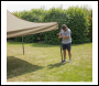 Sealey DG130 Dellonda Premium 3 x 3m Pop-Up Gazebo, PVC Coated, Water-Resistant Fabric, Supplied with Carry Bag, Rope, Stakes & Weight Bags - Beige Canopy