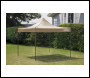 Sealey DG130 Dellonda Premium 3 x 3m Pop-Up Gazebo, PVC Coated, Water-Resistant Fabric, Supplied with Carry Bag, Rope, Stakes & Weight Bags - Beige Canopy