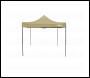 Sealey DG130 Dellonda Premium 3 x 3m Pop-Up Gazebo, PVC Coated, Water-Resistant Fabric, Supplied with Carry Bag, Rope, Stakes & Weight Bags - Beige Canopy