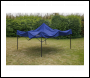 Sealey DG131 Dellonda Premium 3 x 3m Pop-Up Gazebo, PVC Coated, Water-Resistant Fabric, Supplied with Carry Bag, Rope, Stakes & Weight Bags - Blue Canopy