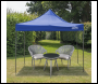 Sealey DG131 Dellonda Premium 3 x 3m Pop-Up Gazebo, PVC Coated, Water-Resistant Fabric, Supplied with Carry Bag, Rope, Stakes & Weight Bags - Blue Canopy