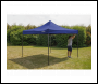 Sealey DG131 Dellonda Premium 3 x 3m Pop-Up Gazebo, PVC Coated, Water-Resistant Fabric, Supplied with Carry Bag, Rope, Stakes & Weight Bags - Blue Canopy