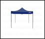 Sealey DG131 Dellonda Premium 3 x 3m Pop-Up Gazebo, PVC Coated, Water-Resistant Fabric, Supplied with Carry Bag, Rope, Stakes & Weight Bags - Blue Canopy