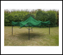 Sealey DG132 Dellonda Premium 3 x 3m Pop-Up Gazebo, PVC Coated, Water-Resistant Fabric, Supplied with Carry Bag, Rope, Stakes & Weight Bags - Dark Green Canopy