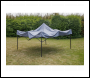Sealey DG133 Dellonda Premium 3 x 3m Pop-Up Gazebo, PVC Coated, Water-Resistant Fabric, Supplied with Carry Bag, Rope, Stakes & Weight Bags - Grey Canopy