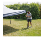 Sealey DG133 Dellonda Premium 3 x 3m Pop-Up Gazebo, PVC Coated, Water-Resistant Fabric, Supplied with Carry Bag, Rope, Stakes & Weight Bags - Grey Canopy