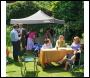 Sealey DG133 Dellonda Premium 3 x 3m Pop-Up Gazebo, PVC Coated, Water-Resistant Fabric, Supplied with Carry Bag, Rope, Stakes & Weight Bags - Grey Canopy