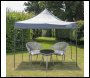 Sealey DG133 Dellonda Premium 3 x 3m Pop-Up Gazebo, PVC Coated, Water-Resistant Fabric, Supplied with Carry Bag, Rope, Stakes & Weight Bags - Grey Canopy
