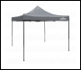 Sealey DG133 Dellonda Premium 3 x 3m Pop-Up Gazebo, PVC Coated, Water-Resistant Fabric, Supplied with Carry Bag, Rope, Stakes & Weight Bags - Grey Canopy