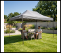 Sealey DG137 Dellonda Premium 3 x 4.5m Pop-Up Gazebo, Heavy Duty, PVC Coated, Water-Resistant Fabric, Supplied with Carry Bag, Rope, Stakes & Weight Bags - Grey Canopy