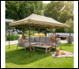 Sealey DG138 Dellonda Premium 3x6m Pop-Up Gazebo, Heavy Duty, PVC Coated, Water-Resistant Fabric Supplied with Carry Bag, Rope, Stakes & Weight Bags - Beige Canopy