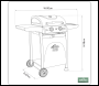 Sealey DG13 Dellonda 2 Burner Gas BBQ Grill with Piezo Ignition & Thermometer