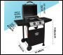 Sealey DG13 Dellonda 2 Burner Gas BBQ Grill with Piezo Ignition & Thermometer