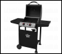 Sealey DG13 Dellonda 2 Burner Gas BBQ Grill with Ignition & Thermometer - Black/Stainless Steel