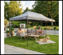 Sealey DG141 Dellonda Premium 3x6m Pop-Up Gazebo, Heavy Duty, PVC Coated, Water-Resistant Fabric, Supplied with Carry Bag, Rope, Stakes & Weight Bags - Grey Canopy