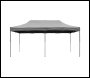 Sealey DG141 Dellonda Premium 3x6m Pop-Up Gazebo, Heavy Duty, PVC Coated, Water-Resistant Fabric, Supplied with Carry Bag, Rope, Stakes & Weight Bags - Grey Canopy