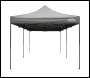 Sealey DG141 Dellonda Premium 3x6m Pop-Up Gazebo, Heavy Duty, PVC Coated, Water-Resistant Fabric, Supplied with Carry Bag, Rope, Stakes & Weight Bags - Grey Canopy