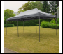 Sealey DG141 Dellonda Premium 3x6m Pop-Up Gazebo, Heavy Duty, PVC Coated, Water-Resistant Fabric, Supplied with Carry Bag, Rope, Stakes & Weight Bags - Grey Canopy