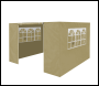Sealey DG142 Dellonda Premium Side Walls/Doors/Windows for Gazebo/Marquee, Fits 2 x 2m Models - Beige