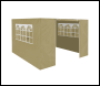 Sealey DG142 Dellonda Premium Side Walls/Doors/Windows for Gazebo/Marquee, Fits 2 x 2m Models - Beige