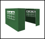 Sealey DG144 Dellonda Premium Side Walls/Doors/Windows for Gazebo/Marquee, Fits 2 x 2m Models - Dark Green