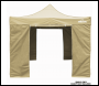 Sealey DG146 Dellonda Premium Gazebo/Marquee Side Walls/Doors/Windows, Fits 3 x 3m Models - Beige