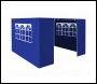 Sealey DG147 Dellonda Premium Gazebo/Marquee Side Walls/Doors/Windows, Fits 3 x 3m Models - Blue