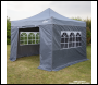 Sealey DG149 Dellonda Premium Gazebo/Marquee Side Walls/Doors/Windows, Fits 3 x 3m Models - Grey