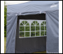 Sealey DG149 Dellonda Premium Gazebo/Marquee Side Walls/Doors/Windows, Fits 3 x 3m Models - Grey