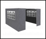 Sealey DG149 Dellonda Premium Gazebo/Marquee Side Walls/Doors/Windows, Fits 3 x 3m Models - Grey