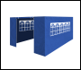 Sealey DG151 Dellonda Premium Side Walls/Doors/Windows for Gazebo/Marquee, Fits 3 x 4.5m Models - Blue