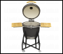 Sealey DG159 Dellonda Deluxe 22 inch (56cm) Ceramic Kamado Style BBQ with Wheeled Stand
